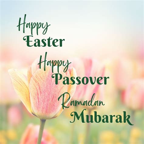 happy easter passover ramadan